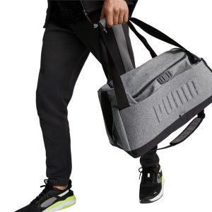 Torba Sportowa 30L Jeden Rozmiar. Szare torby podróżne i sportowe Puma, bez wzorów, z materiału, na ramię. Za 139,00 zł.