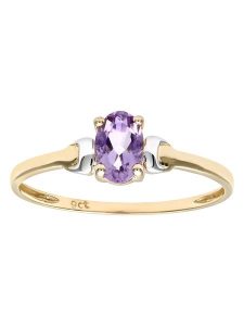 Diamant Exquis Złoty pierścionek z ametystem rozmiar: 53. Żółte pierścionki Diamant Exquis, z ametystem, złote. Za 555,95 zł.