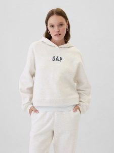 GAP Bluza w kolorze jasnoszarym rozmiar: XXL. Szare bluzy GAP, xxl, bez wzorów, z kapturem. Za 114,17 zł.