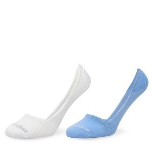 Stopki Calvin Klein. Niebieskie skarpetki Calvin Klein, bez wzorów. Za 49,99 zł.