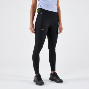 Legginsy tenisowe Artengo Dry Hip Ball. Czarne legginsy ARTENGO, bez wzorów, z elastanu. Za 119,99 zł.