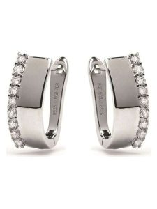 Luxenter Srebrne kolczyki z cyrkoniami rozmiar: onesize. Szare kolczyki Luxenter, z cyrkonią, srebrne. Za 204,48 zł.