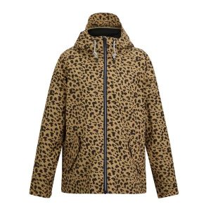 Damska Kurtka Bayletta Leopard Print Waterproof Jacket. Czarne kurtki Regatta, bez wzorów, bez kaptura. Za 271,99 zł.