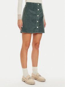 Vero Moda Spódnica mini Etta 10315342 Zielony Regular Fit. Zielone spódnice Vero Moda, m, bez wzorów, z bawełny, mini. Za 139,99 zł.