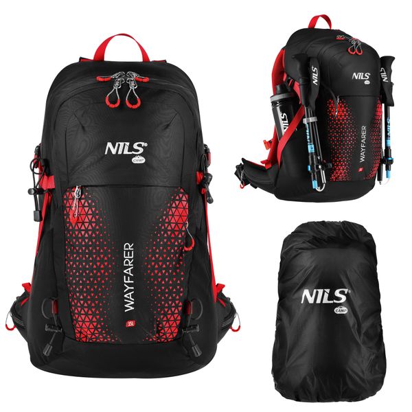Plecak turystyczny Wayfarer 35L NC1925 Nils Camp. Czarne plecaki NILS CAMP. Za 189,00 zł.