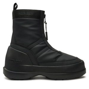 Śniegowce Moon Boot. Czarne buty zimowe Moon Boot, bez obcasa, bez zapięcia. Za 649,99 zł.