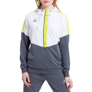 Damska bluza z kapturem Erima Squad. Białe bluzy Erima, bez wzorów, z kapturem. W wyprzedaży za 182,05 zł.