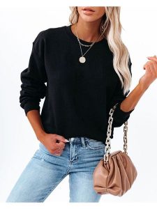 Milan Kiss Bluza w kolorze czarnym rozmiar: M. Czarne bluzy Milan Kiss, m, bez wzorów, bez kaptura. Za 126,99 zł.