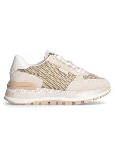 Liu Jo Skórzane sneakersy w kolorze beżowym rozmiar: 39. Brązowe trampki Liu Jo, bez wzorów, bez zapięcia. Za 408,49 zł.