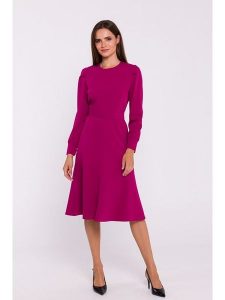 Stylove Sukienka w kolorze różowym rozmiar: S. Różowe sukienki Stylove, s, bez wzorów, bez kołnierzyka, bez ramiączek, midi. Za 205,93 zł.
