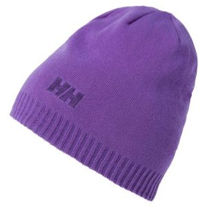Czapka zimowa unisex Helly Hansen Brand Beanie. Czarne czapki Helly Hansen, bez wzorów, z elastanu, sportowe. W wyprzedaży za 57,00 zł.