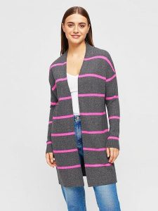 Miss goodlife Kardigan w kolorze szaro-różowym rozmiar: L. Różowe kardigany miss goodlife, z wełny. Za 217,99 zł.
