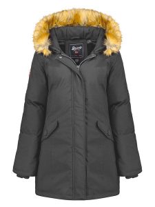 Geographical Norway Parka "Dinasty" w kolorze szarym rozmiar: L. Szare płaszcze Geographical Norway, l, bez wzorów, bez kaptura. Za 234,42 zł.