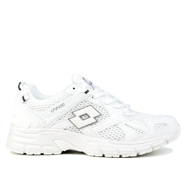 Buty sportowe unisex do biegania Lotto AKIMOTO. Białe buty sportowe Lotto, bez wzorów, bez zapięcia, do biegania. W wyprzedaży za 189,00 zł.