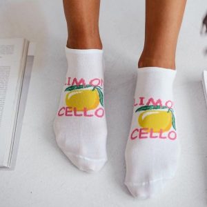 Białe stopki damskie limoncello 1218. Białe skarpetki Milena, bez wzorów, z bawełny. Za 14,90 zł.