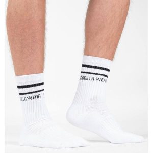 Skarpetki z okrągłym dekoltem - Biały - EU 43-46. Białe skarpetki GORILLA WEAR, bez wzorów. Za 78,00 zł.