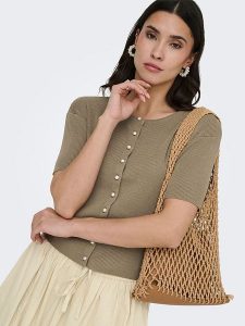 JDY Kardigan w kolorze khaki rozmiar: XL. Brązowe kardigany JDY. Za 79,03 zł.