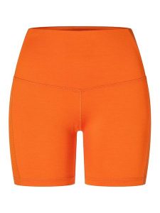 Super.natural Szorty sportowe "Liquid Flow" w kolorze pomarańczowym rozmiar: M. Pomarańczowe spodenki sportowe super.natural, m, z aplikacjami, ze skóry, outdoorowe. Za 117,99 zł.