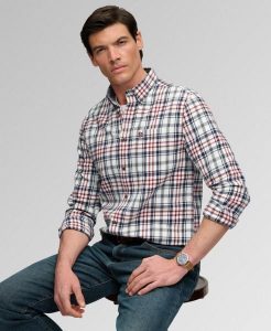 Superdry Koszula Lumberjack z długim rękawem 100% bawełna organiczna. Białe koszule Superdry, xl, bez wzorów, z bawełny, bez kołnierzyka, bez ramiączek. Za 365,75 zł.