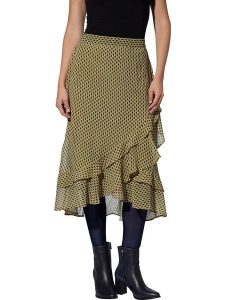 Heine Spódnica w kolorze khaki rozmiar: 44. Brązowe spódnice Heine, bez wzorów, midi. Za 56,99 zł.