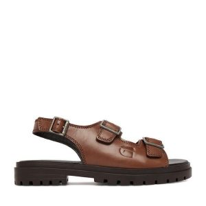 Sandały G-Star Raw. Brązowe sandały G-Star Raw, bez wzorów, bez obcasa, na płaskiej podeszwie, bez zapięcia. Za 249,99 zł.