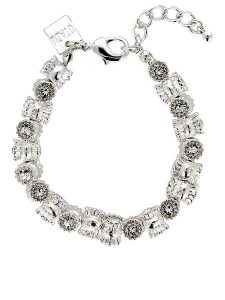 Otazu Posrebrzana bransoletka z kryształami Swarovski rozmiar: onesize. Szare bransoletki Otazu, z kryształem, posrebrzane. Za 104,99 zł.