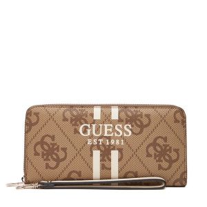 Portfel Guess. Brązowe portfele Guess, z aplikacjami. Za 209,99 zł.