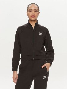 Puma Bluza T7 624211 Czarny Relaxed Fit. Czarne bluzy Puma, xs, bez wzorów, z bawełny, bez kaptura. Za 279,99 zł.