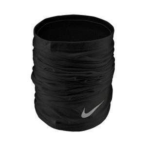 Komin NIKE THERMA FIT WRAP 2.0. Czarne szaliki Nike, bez wzorów. Za 129,99 zł.