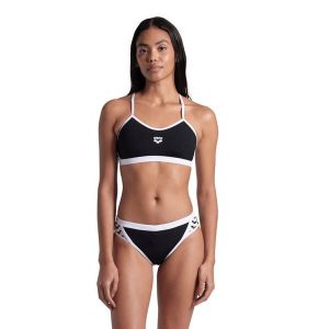 Arena Bikini Icons Cross Back Solid Zwart/Wit. Białe bikini Arena, bez wzorów. Za 252,00 zł.