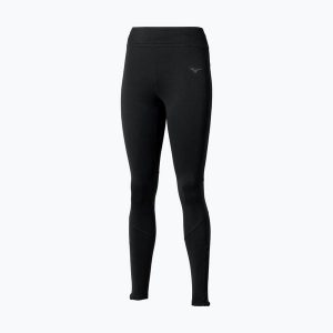 Legginsy do biegania damskie Mizuno Active Warmalite Long. Czarne legginsy Mizuno, bez wzorów, z elastanu. Za 169,99 zł.