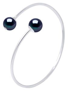 ATELIERS SAINT GERMAIN Srebrna bransoletka z perłami Tahiti rozmiar: onesize. Szare bransoletki ATELIERS SAINT GERMAIN, z perłą, srebrne. Za 391,99 zł.