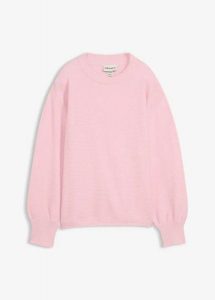 Sweter z bawełną. Czerwone swetry klasyczne bonprix, z bawełny, bez kołnierzyka. Za 104,99 zł.