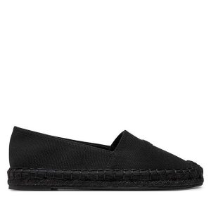 Espadryle Emporio Armani. Czarne espadryle Emporio Armani, bez wzorów, bez obcasa. Za 879,99 zł.