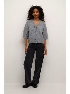 Kaffe Kardigan "Rosie" w kolorze szarym rozmiar: L. Szare kardigany Kaffe. Za 158,95 zł.