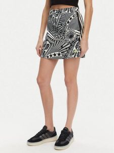 Adidas Spódnica trapezowa FARM Rio JD6312 Czarny Regular Fit. Czarne spódnice ADIDAS, l, bez wzorów, z bawełny. Za 99,99 zł.