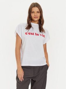 Noisy May T-Shirt 27030827 Biały Oversize. Białe t-shirty Noisy may, s, bez wzorów, z bawełny, bez kołnierzyka, bez ramiączek. Za 59,99 zł.