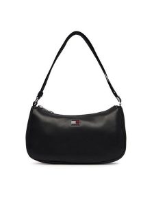 Tommy Jeans Torebka Tjw Daily Elevated Shoulder Bag AW0AW19041 Czarny. Czarne torebki klasyczne Tommy Jeans, bez wzorów, z jeansu, bez dodatków. Za 369,99 zł.