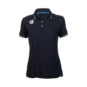 Koszulka polo damska Arena Team Polo shirt Solid Cotton. Niebieskie bluzki Arena, m, bez wzorów, z bawełny, sportowe, bez kołnierzyka, bez ramiączek. Za 169,99 zł.