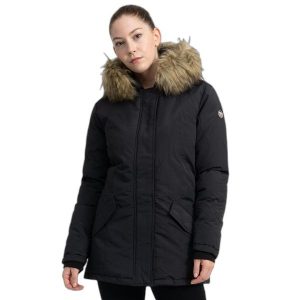 Długa kurtka puchowa z kapturem damska Benlee Kimmeridge. Czarne kurtki BENLEE, na zimę, bez wzorów, z puchu, z kapturem. Za 506,00 zł.