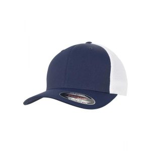 Czapka Flexfit ultrafibre & airmeh 2-tone. Białe czapki FLEXFIT, bez wzorów. Za 85,25 zł.