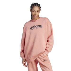 Bluza damska Adidas Gym & Pilates. Czerwone bluzy ADIDAS, m, bez wzorów, z bawełny, bez kaptura. W wyprzedaży za 199,99 zł.