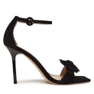 Sandały Marella. Czarne sandały Marella, bez wzorów, bez obcasa, na szpilce, bez zapięcia. Za 569,99 zł.