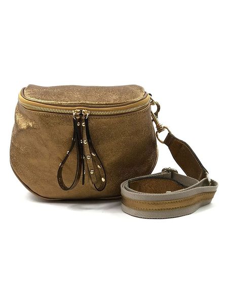 Marlon Skórzana saszetka w kolorze jasnobrązowym - 24 x 19 x 16 cm rozmiar: onesize. Brązowe nerki i saszetki Marlon, bez wzorów, z materiału. Za 264,15 zł.