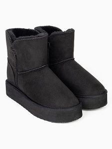 ISLAND BOOT Botki zimowe "Chloe" w kolorze czarnym rozmiar: 41. Czarne botki Island Boot, na zimę, bez wzorów, bez obcasa, bez zapięcia. Za 175,67 zł.