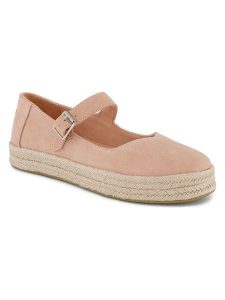 TOMS Skórzane espadryle w kolorze jasnoróżowym rozmiar: 41. Różowe espadryle Toms, bez wzorów, ze skóry, bez obcasa. Za 165,99 zł.