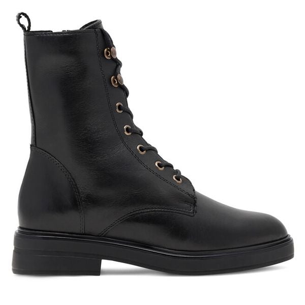 Trzewiki Sergio Bardi. Czarne botki Sergio Bardi, bez wzorów, bez obcasa, na płaskiej podeszwie, bez zapięcia. Za 295,00 zł.