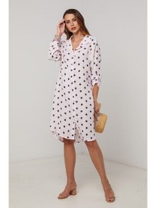 Lin Passion Lniana sukienka w kolorze jasnoróżowym rozmiar: 40/42. Różowe sukienki Lin Passion, na co dzień, bez wzorów, ze lnu, klasyczne, bez kołnierzyka, bez ramiączek, midi, proste. Za 173,99 zł.