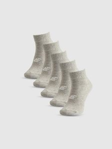 4F Skarpetki krótkie (5-pack) damskie - szare 39-42. Szare skarpetki 4f, bez wzorów, z bawełny. Za 59,99 zł.