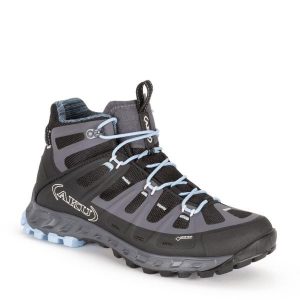 Buty trekkingowe damskie Aku Selvatica Mid GTX. Czarne buty trekkingowe Aku, bez zapięcia. Za 469,00 zł.